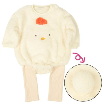 akachan honpo - 趣味包屁衣組-象牙白色