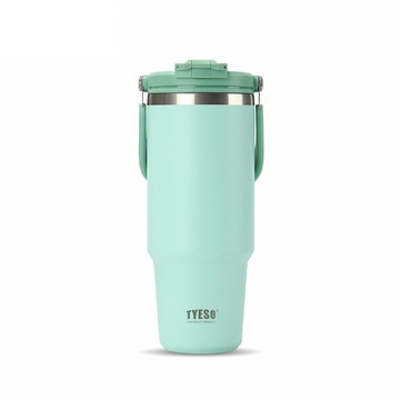 【H&R安室家】TYESO泰碩 304不鏽鋼雙飲保溫杯1200ml(H77)綠