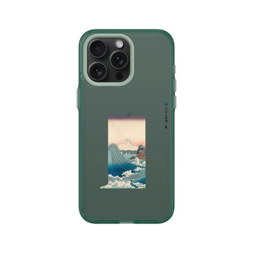 iPhone 15 Pro Max Clear 憂墨綠 - Turning Japanese / 東方物語 - 波濤