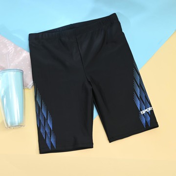 TK410-超彈及膝泳褲-黑