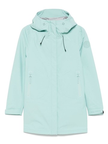 Save The Duck Parka In Acqua Greenwith Hood