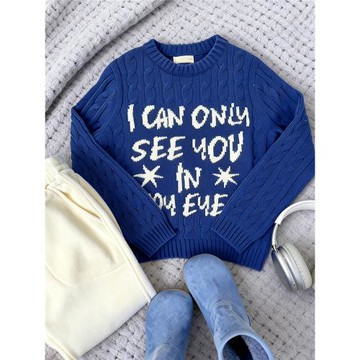 韓版童裝男童毛衣2026冬裝新款兒童洋氣潮流寶藍色針織衫保暖上衣