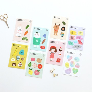 Hello Jane 哈囉・珍系列 EPOXY STICKER立體水晶貼紙(共8款)