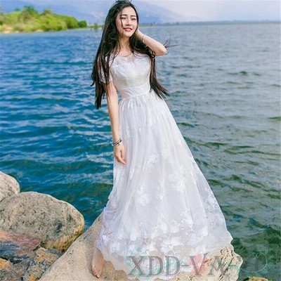 マキシワンピ 一枚で気楽 夏 ノースリーブ マキシワンピース ホワイト マキシ丈 通販 Lineポイント最大get Lineショッピング