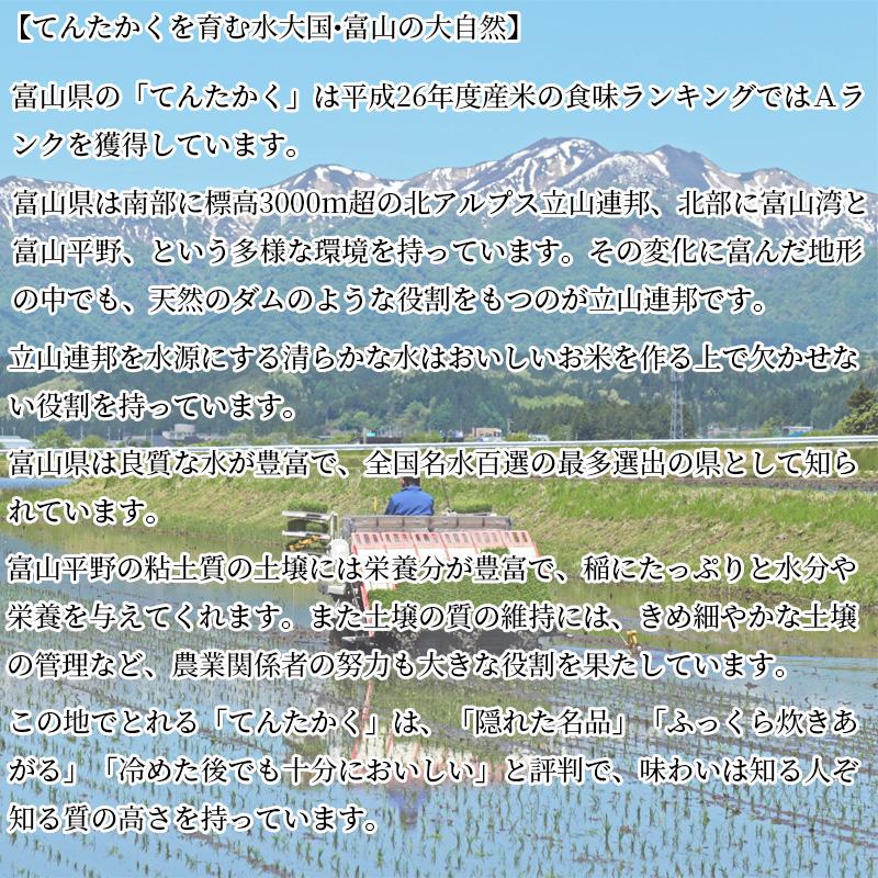 新米 令和5年産 米 30kg お米 玄米（5kg×真空パック6袋） てんたかく 富山県産 令和5年産 精米無料 真空無料 送料無料 米 お米 白米