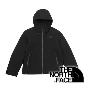 【THE NORTH FACE 美國】男DRYVENT單件式防水連帽外套『黑』NF0A8KQ5 戶外 露營 登山 健行 休閒 時尚 出國 旅遊 防水 連帽外套