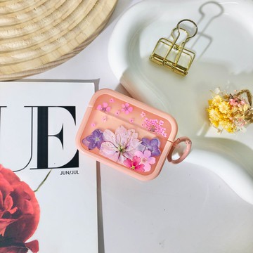 蜜桃粉壓花耳機殼,搭配AirPods 1,2,3,4,AirPods Pro 2,精美禮物