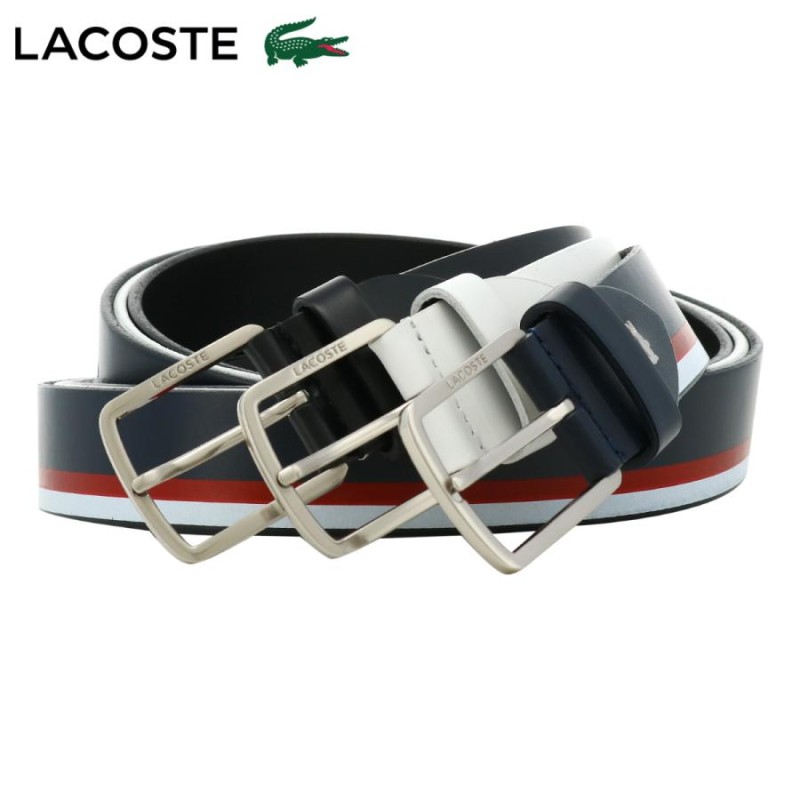 ラコステ ベルト メンズ LB64290 日本製 LACOSTE レザー 本革 牛革