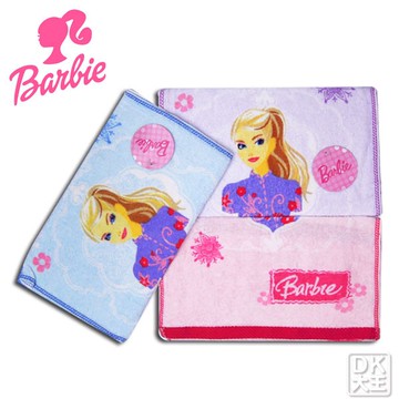 (微瑕疵~小黃點)古典芭比印花童巾(6條) 兒童毛巾 小毛巾 童巾 吸水毛巾 J-H5093-001D【DK大王】