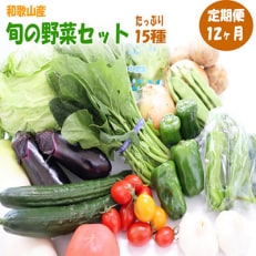 旬の新鮮野菜セット  15種以上(和歌山産)全12回