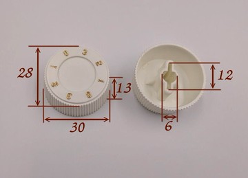 風扇 旋鈕 孔徑6mm