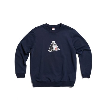 EDWIN 東京散策系列 三角飯糰厚長袖T恤-男女款 (丈青色)