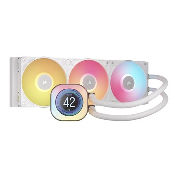 CORSAIR iCUE LINK TITAN LCD 360 RGB CPU水冷散熱器 (白)