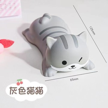 ⚡臺灣出貨⚡人體工學腕託柔軟可愛記憶慢速回彈PU鼠標手腕墊電腦桌辦公用品