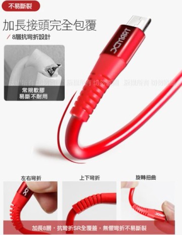 Xmart for Micro USB 鋁合金8層SR大防護 6A閃電快充線