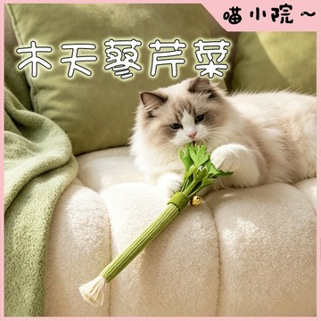 貓咪玩具 貓玩具 貓咪磨牙玩具 芹菜玩具 木天蓼芹菜玩具 可愛造型 木天蓼 貓咪啃咬棒 芹菜造型啃咬棒