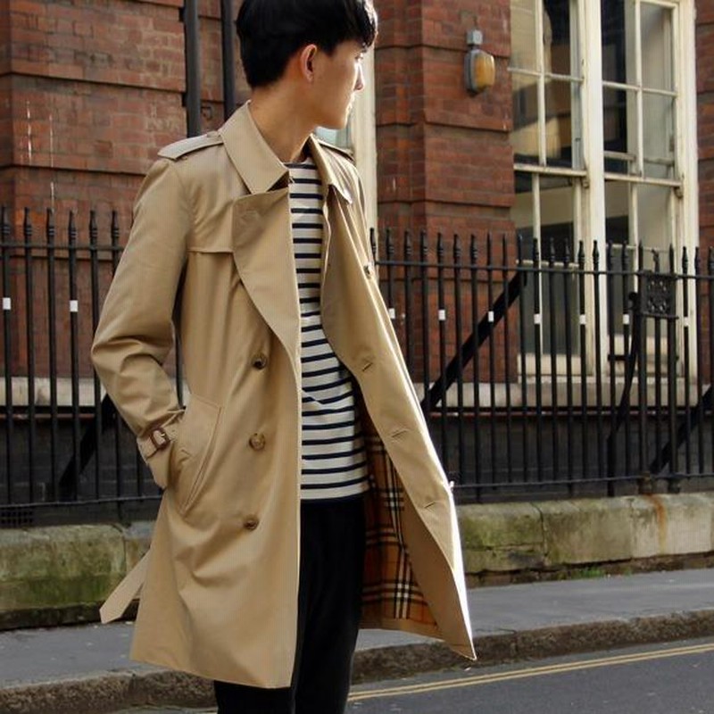 バーバリー BURBERRY メンズ トレンチコート ハニー KENSINGTON バーバリー BURBERRY メンズ トレンチコート ハニー KENSINGTON