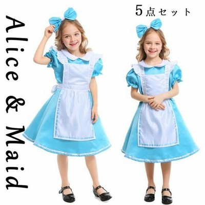 ハロウイン コスプレ アリス 子供 メイド服 女の子 ダンス パーティー ハロウィン 女児 コスチューム ドレス 衣装 キャラクター コスチューム 通販 Lineポイント最大get Lineショッピング