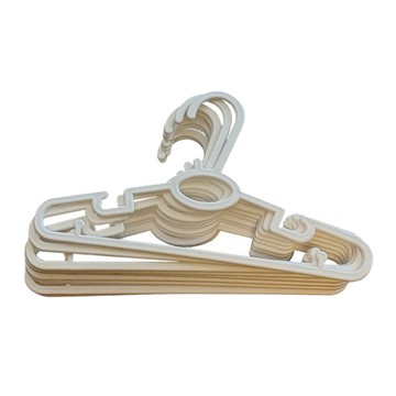 KEYTOSS 詰朵斯 絕對柔色 旋轉衣架3入組 (附塑鋼衣夾)  39 x 23 x 7cm  白色