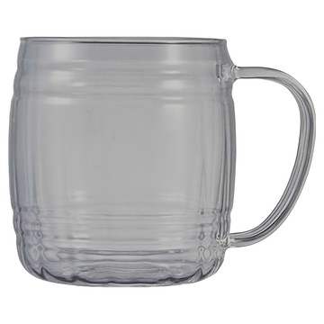 HARIO 好璃奧 酒桶型啤酒玻璃杯 HGB-620-M  620ml  1個