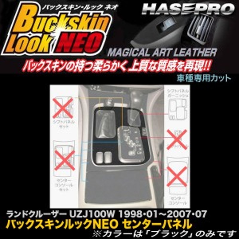 ハセプロ LCBS-SPGT1 ランドクルーザー100 UZJ100W H10.1～H19.7 バックスキンルックNEO センターパネル シフトパネルガーニッシュ  | LINEショッピング