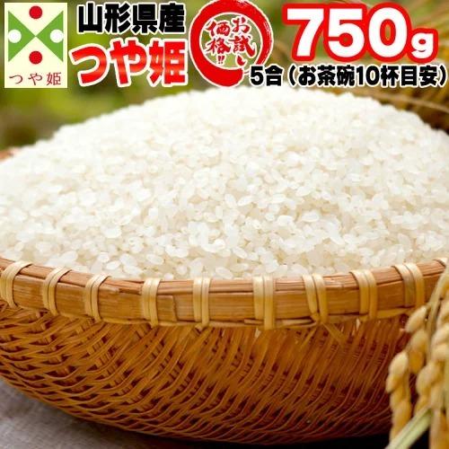 新米 ポイント消化 米 お米 送料無料 つや姫 750g (5合) 令和5年産 山形県産 白米 無洗米 分づき 玄米 当日精米 真空パック メール便 950円 ゆうパケ