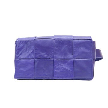 BOTTEGA VENETA 寶緹嘉 紫色 編織羊皮 Cassette 胸包 腰包 【二手名牌BRAND OFF】