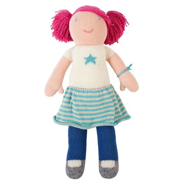 美國 Blabla Kids 純棉針織娃娃 - 紅髮女孩 (12吋)