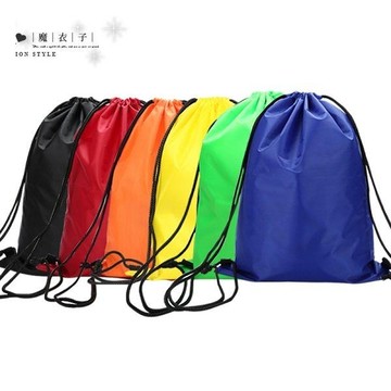 【QP189】魔衣子-防水抽繩雙肩拉繩小背包袋子