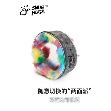 snughugs狗狗圍巾項圈脖圈毛絨貓咪脖套小型犬寵物保暖靈緹惠比特