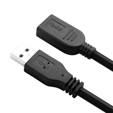 易控王 1米 USB3.0公母延長線 PVC外被 耐高溫105度 鍍鎳插頭 5入組 (30-723-01X5)