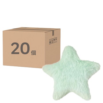 日系毛絨星星髮夾  淺綠色