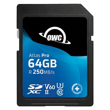 OWC Atlas Pro SD 記憶卡 SDXC UHS-II V60  64GB  1個