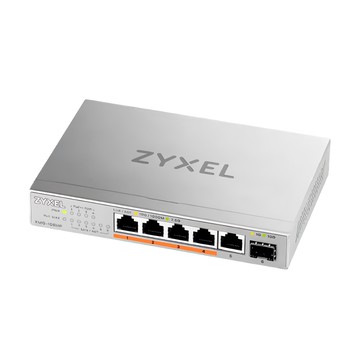 合勤 ZYXEL 6埠 Multi-Gig 無網管PoE交換器 XMG-105HP 網路擴展 快速穩定 隨插即用  1個