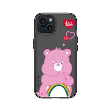iPhone 15 Clear 酷墨灰 - Care Bears - Cheer Bear