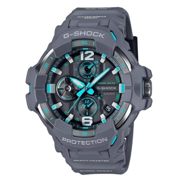 CASIO卡西歐 G-SHOCK 藍牙 飛行錶 碳纖維防護 灰藍 GR-B300-8A2_54.7mm