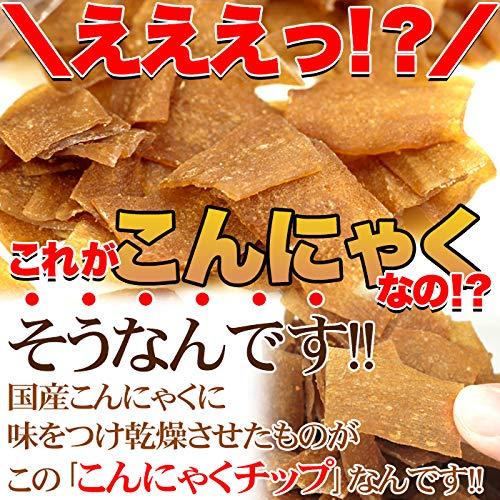 天然生活 こんにゃくチップ (200g) ピリ辛醤油味 蒟蒻 国産こんにゃく使用 大容量 おやつ