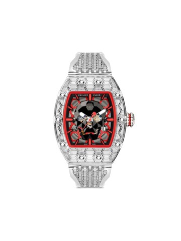 Philipp Plein - Crypto King CRY$TAL $LAYER 55mm - men - stainless steel/Polyurethane/Polycarbonite - One Size - Red
