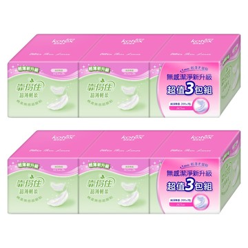 Kotex 靠得住 超薄輕柔護墊 純淨無香  14.5cm  84片  2組