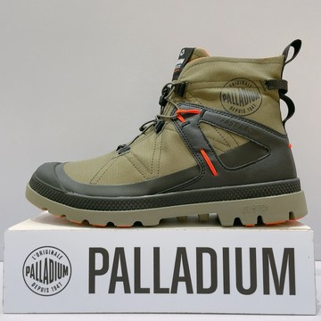 PALLADIUM PAMPA TRAVEL L+ WP+ 男女款 軍綠色 快穿 輕量 防水 休閒靴 78849-325