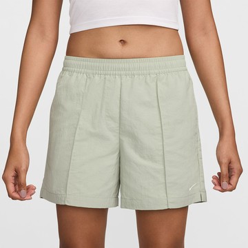 NIKE AS W NSW ESSNTL MR 5IN WVN SHR 女短褲 綠-FV6623370
