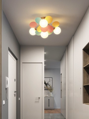 陽臺燈入戶玄關燈北歐門廳衣帽間吸頂燈創意簡約現代過道燈走廊燈