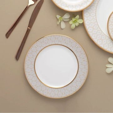 NORITAKE 優雅珍珠麵包盤16.5cm-骨瓷