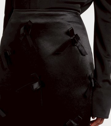 Jil Sander Bow-detail satin midi skirt