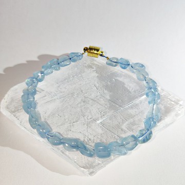 巴西 5x8 mm 海藍寶 手串