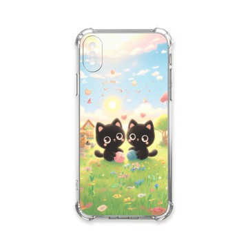 iPhone X 殼 TRON IPhone X/XS 貓咪與毛線球系列 四角防摔殼 手機殼