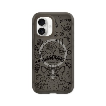 RHINOSHIELD iPhone 15 Pro/Pro Max AirX MagSafe兼容 氣墊磁吸防摔手機殼｜Fuggler放克牙寶-真是太棒了-線條版