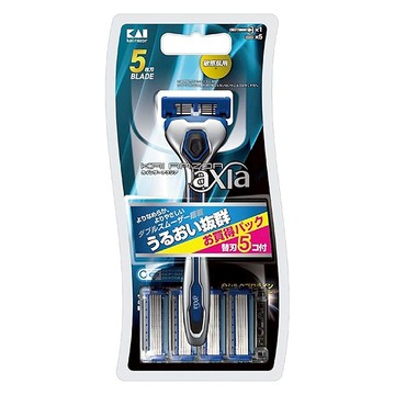 axia 潤滑刮鬍刀5刀刃 AX-1SE4 含替換刀片  1組