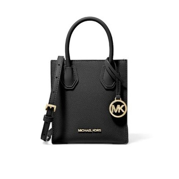 【Michael Kors】皮革迷你手提斜背兩用包-黑色