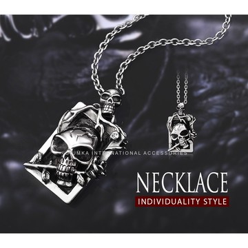 男項鍊．冥界傳說．朋克．客製刻字